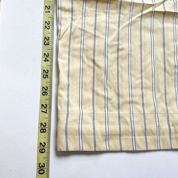 GAP Organic Cotton Poplin Easy Wide Leg Pants Yellow Stripe Size Small NEW NWT - Picture 8 of 9